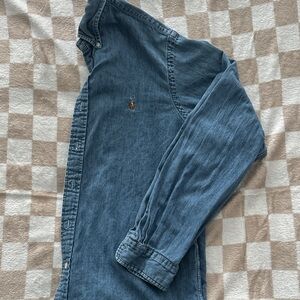 Ralph Lauren Classic Blue Button-Up Shirt